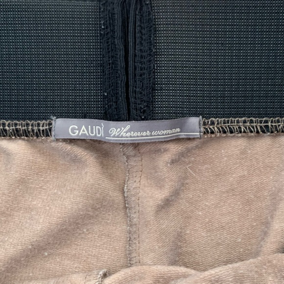 Italian leopard print pants with rhinestone design - Picture 10 of 12